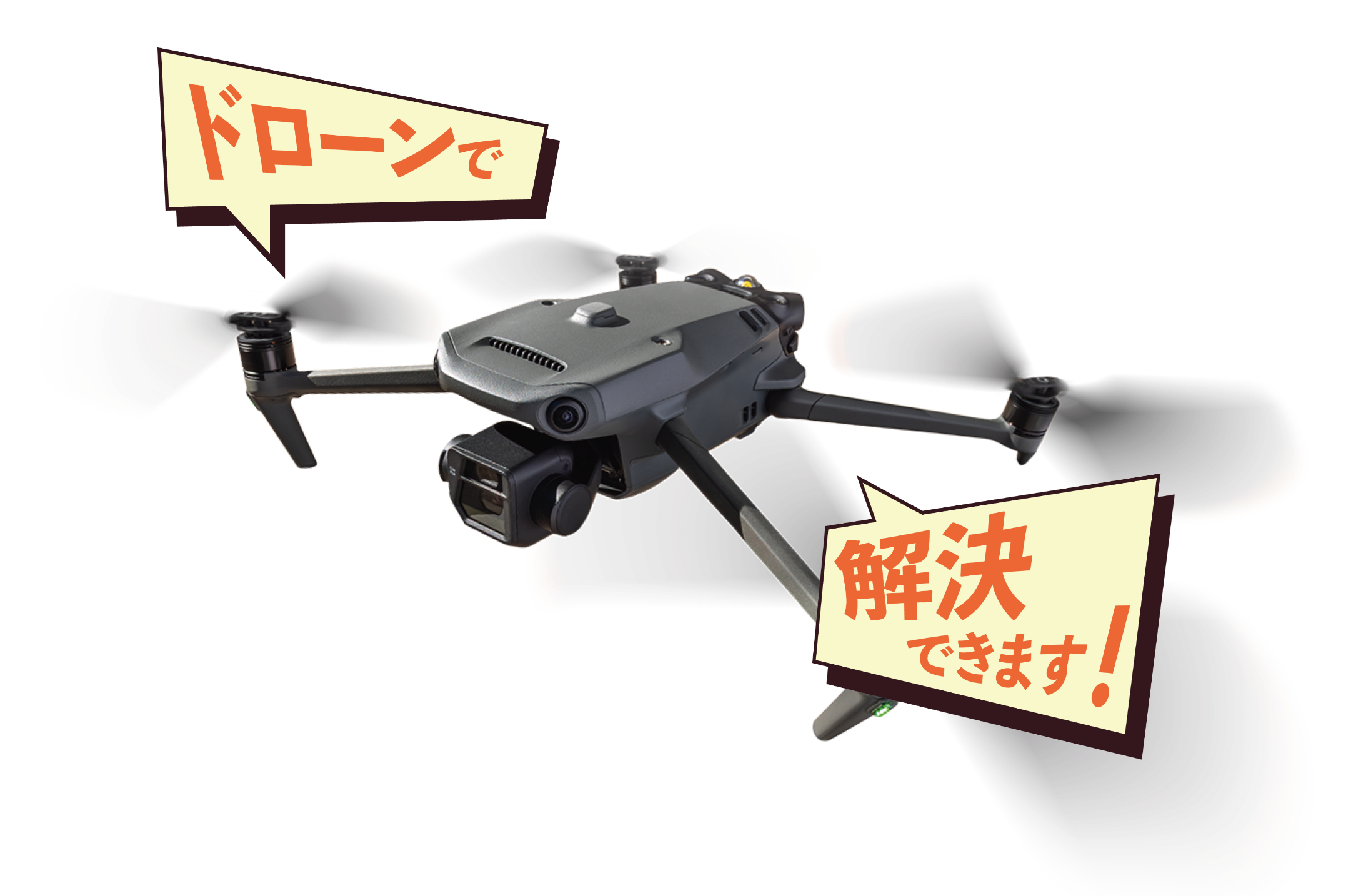 ドローンで解決できます！